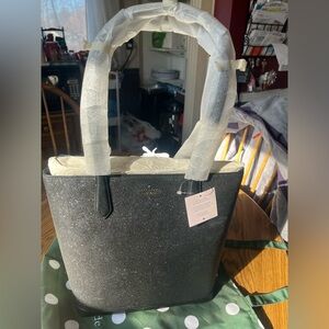 Kate Spade Black Glitter Purse